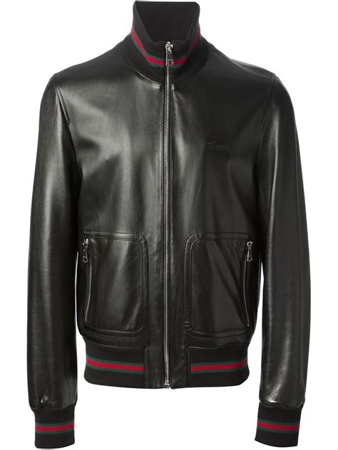 bomber gucci uomo pelle ape|Bomber da uomo di Gucci – Esplosione di fantasie – Farfetch.